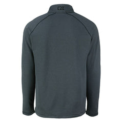 Washington Commanders Cutter & Buck Peshastin Eco Fleece Tri-Blend Raglan Recycled Quarter-Zip Jacket Heather Black - NFL