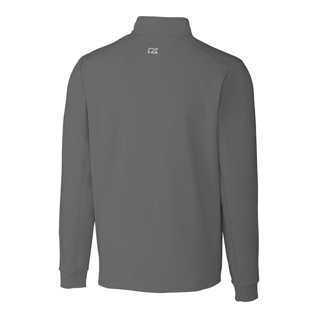Chicago Bears Cutter & Buck Big & Tall Traverse Stretch Quarter-Zip Top Gray - NFL