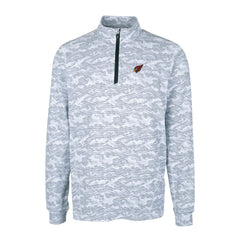 Arizona Cardinals Cutter & Buck Big & Tall Traverse Eco Camo Tri-Blend DryTec Quarter-Zip Jacket Charcoal - NFL