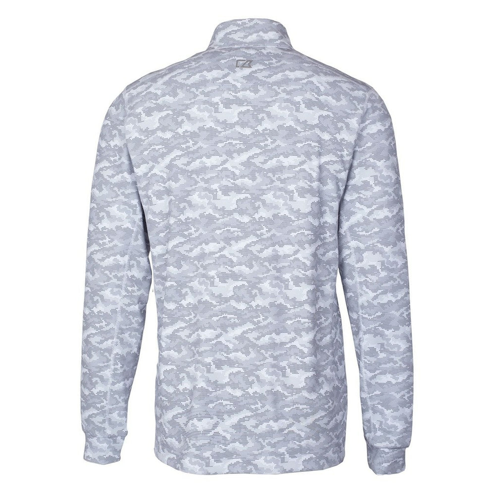 Arizona Cardinals Cutter & Buck Big & Tall Traverse Eco Camo Tri-Blend DryTec Quarter-Zip Jacket Charcoal - NFL
