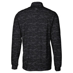 Carolina Panthers Cutter & Buck Big & Tall Traverse Eco Camo Tri-Blend DryTec Quarter-Zip Jacket Black - NFL