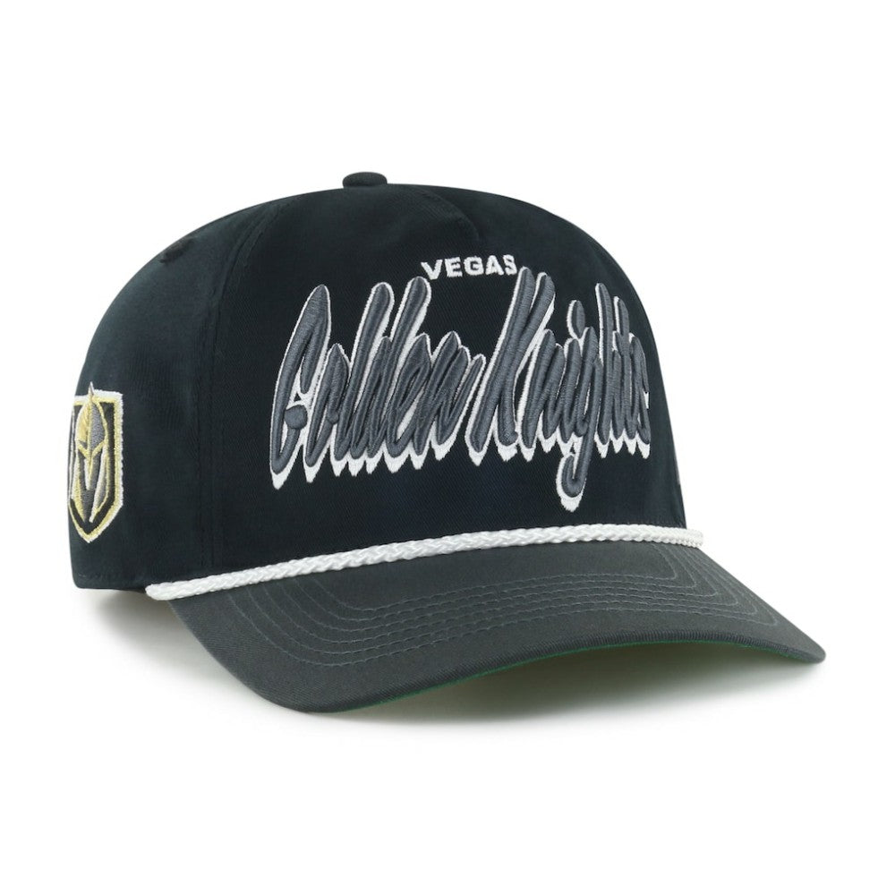 Vegas Golden Knights '47 Dropshadow Rope Hitch Adjustable Hat Black/Charcoal