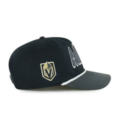 Vegas Golden Knights '47 Dropshadow Rope Hitch Adjustable Hat Black/Charcoal