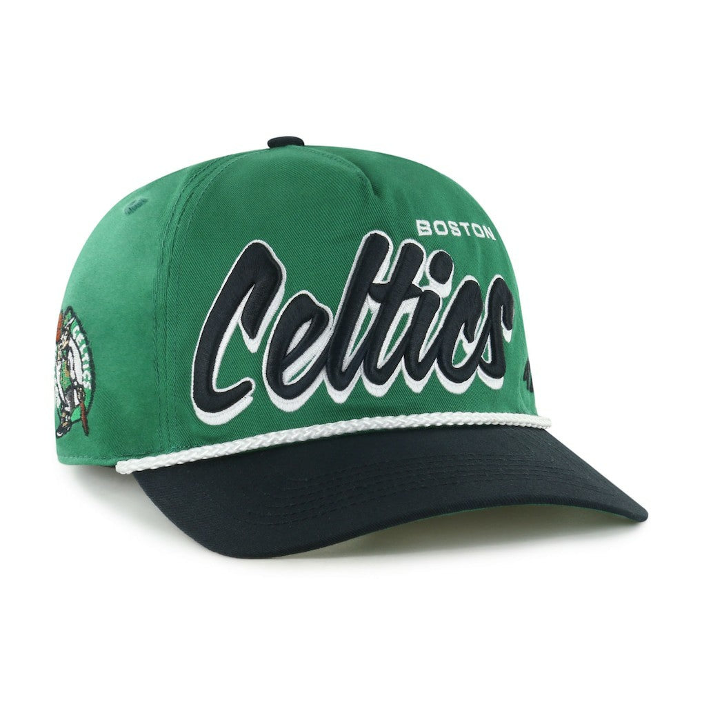 47 brand - Boston Celtics '47 Dropshadow Rope Hitch Adjustable Hat - Kelly Green/Black