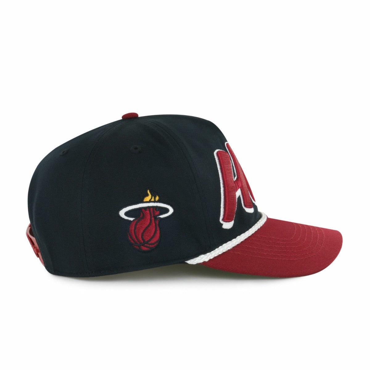 47 brand - Miami Heat '47 Dropshadow Rope Hitch Adjustable Hat - Black/Red