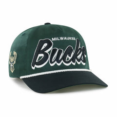 47 brand - Milwaukee Bucks '47 Dropshadow Rope Hitch Adjustable Hat - Hunter Green/Black