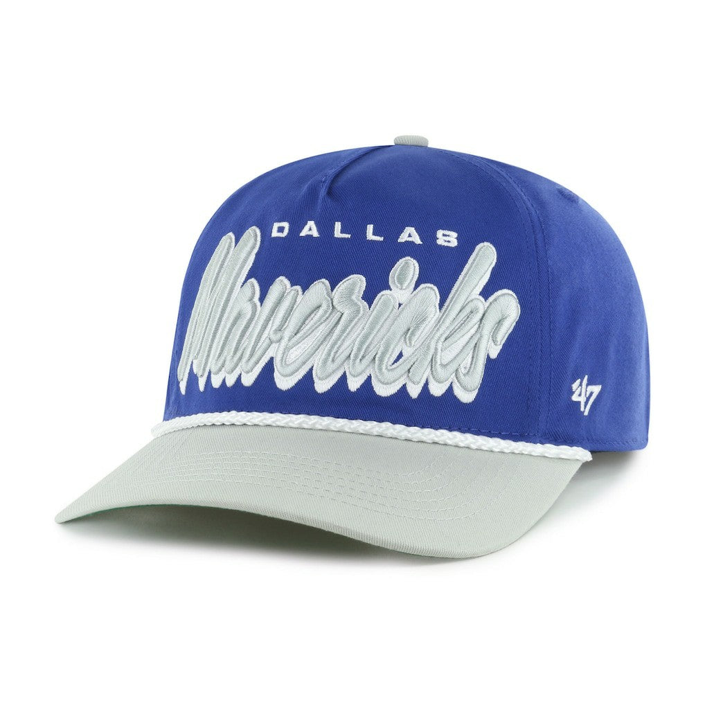 47 brand - Dallas Mavericks '47 Dropshadow Rope Hitch Adjustable Hat - Blue/Gray