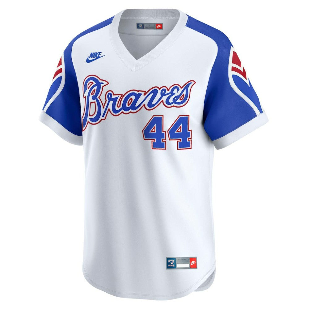Hank Aaron Atlanta Braves Nike Throwback Cooperstown Collection Limited Jersey for sale