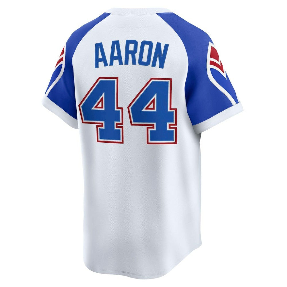Hank Aaron Atlanta Braves Nike Throwback Cooperstown Collection Limited Jersey for sale