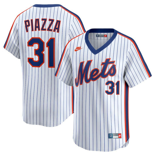 Mike Piazza New York Mets Nike Throwback Cooperstown Collection Limited Jersey - White | MLB Jerseys