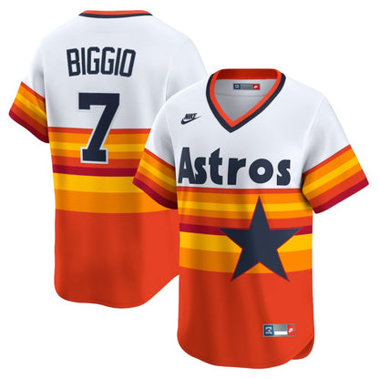 Craig Biggio Houston Astros Nike Throwback Cooperstown Collection Limited Player Jersey - White | MLB Jerseys