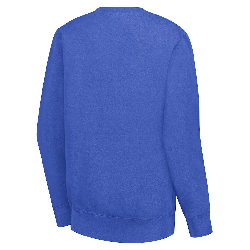 NBA - Golden State Warriors G-III 4Her by Carl Banks Women's Leopard Heart Fleece Pullover Sweatshirt - Royal