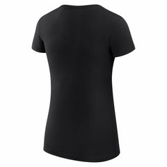 NBA - Oklahoma City Thunder G-III 4Her by Carl Banks Women's Super-Slim Fit Lightweight Leopard Heart T-Shirt - Black