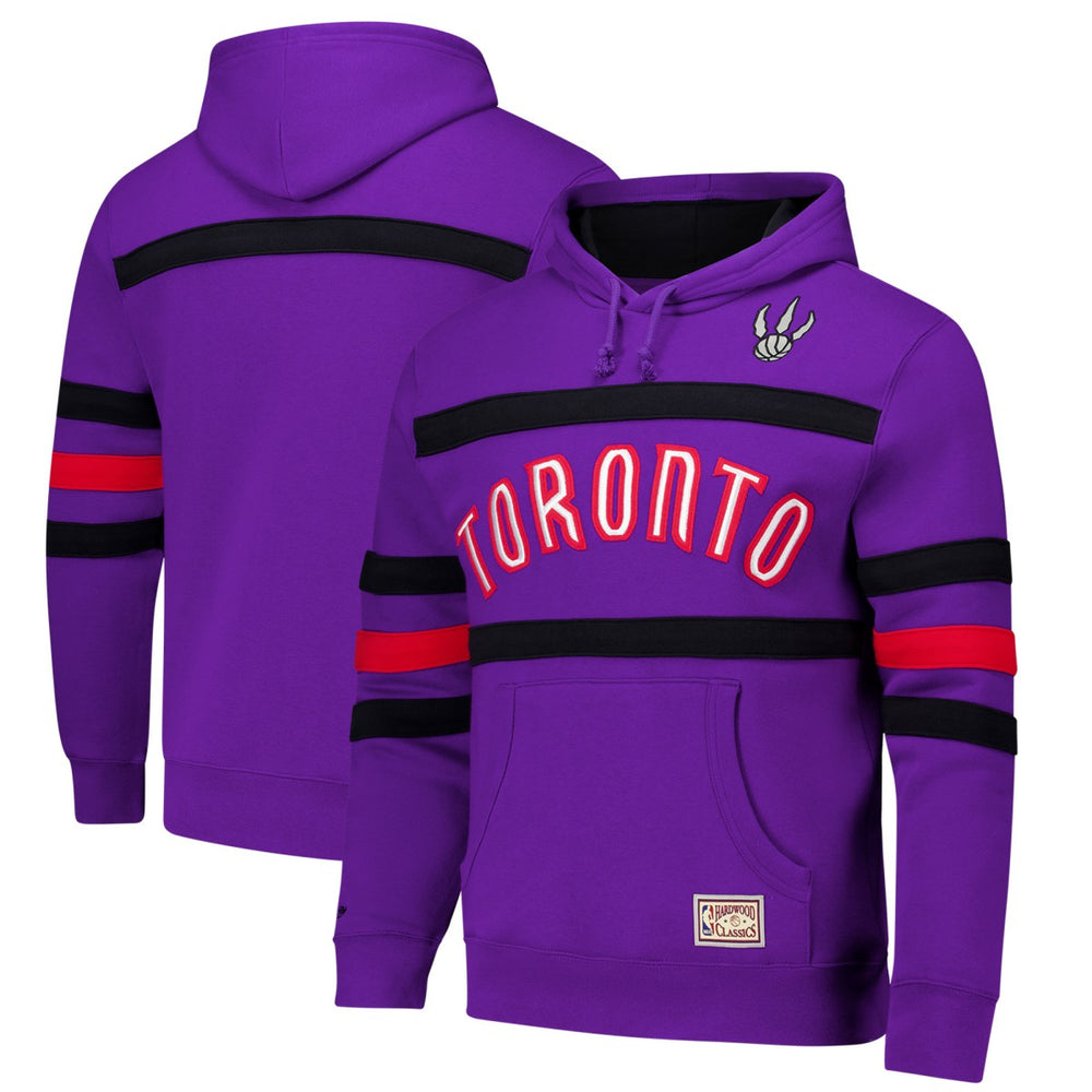 Mitchell & Ness - Toronto Raptors Hardwood Classics Nights Head Coach Pullover Hoodie - Purple