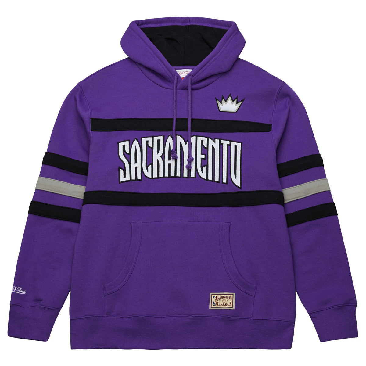 Mitchell & Ness - Sacramento Kings Hardwood Classics Nights Head Coach Pullover Hoodie - Purple