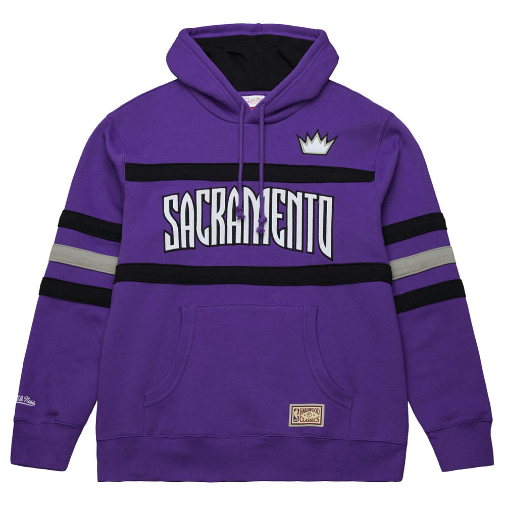 Mitchell & Ness - Sacramento Kings Hardwood Classics Nights Head Coach Pullover Hoodie - Purple