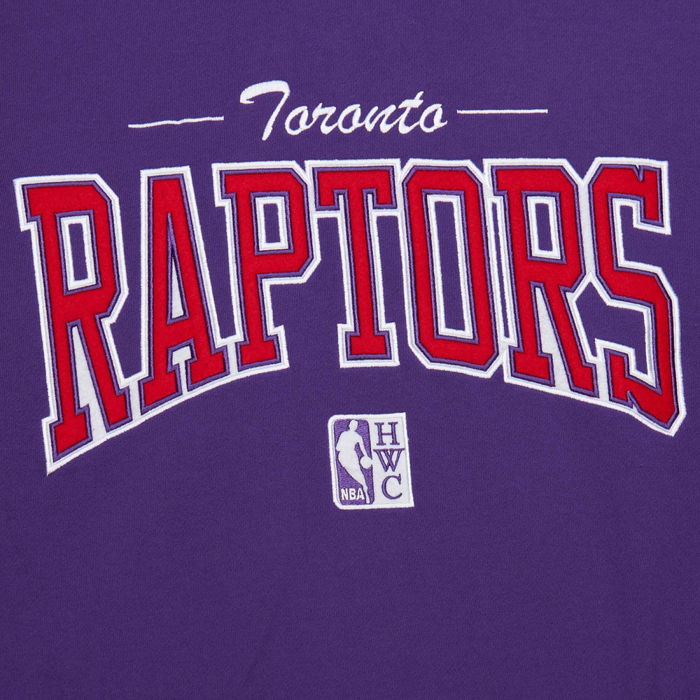 Mitchell & Ness - Toronto Raptors Hardwood Classics There & Back 2.0 Vintage Pullover Sweatshirt - Purple