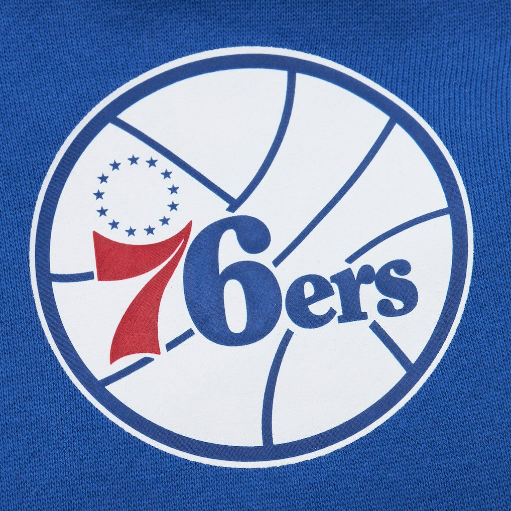 Mitchell & Ness - Philadelphia 76ers Hardwood Classics There & Back 2.0 Vintage Pullover Sweatshirt - Royal