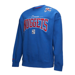 Mitchell & Ness - Denver Nuggets Hardwood Classics There & Back 2.0 Vintage Pullover Sweatshirt - Royal