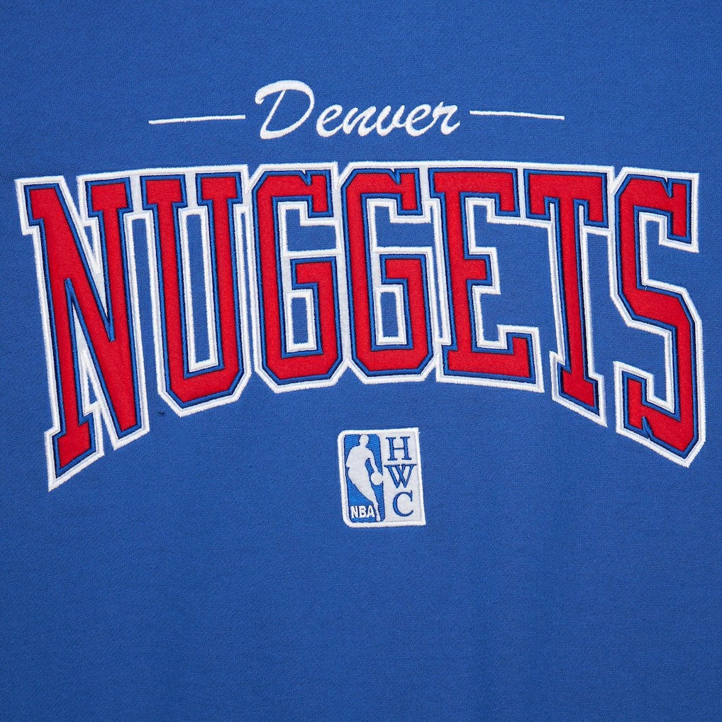 Mitchell & Ness - Denver Nuggets Hardwood Classics There & Back 2.0 Vintage Pullover Sweatshirt - Royal