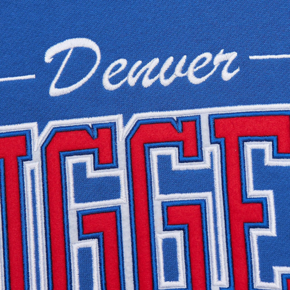 Mitchell & Ness - Denver Nuggets Hardwood Classics There & Back 2.0 Vintage Pullover Sweatshirt - Royal
