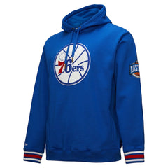 Mitchell & Ness - Philadelphia 76ers Chainstitch Applique Vintage Heavyweight Pullover Hoodie - Royal