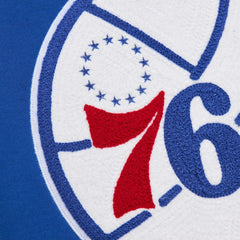Mitchell & Ness - Philadelphia 76ers Chainstitch Applique Vintage Heavyweight Pullover Hoodie - Royal