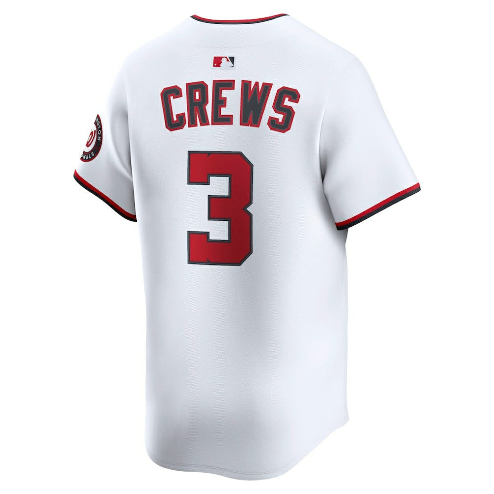 Dylan Crews Washington Nationals Nike Home Limited Player Jersey - White | MLB Jerseys