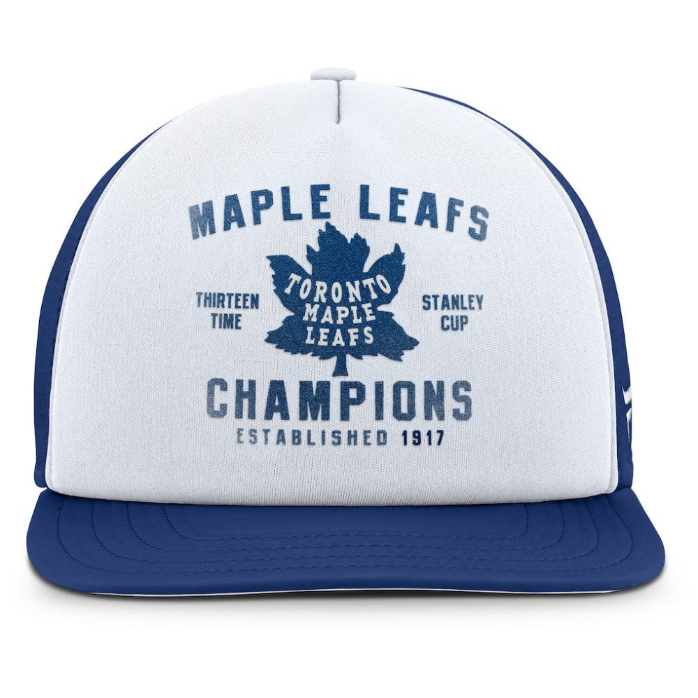 Toronto Maple Leafs - Fanatics Decades Collection Foam Front Snapback Hat White/Blue