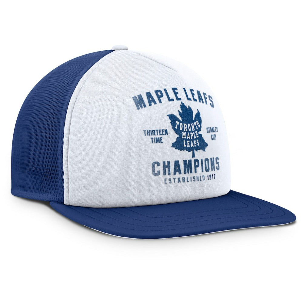 Toronto Maple Leafs - Fanatics Decades Collection Foam Front Snapback Hat White/Blue