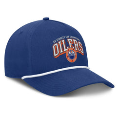 Edmonton Oilers - Fanatics Decades Collection A-Frame Rope Adjustable Hat Royal