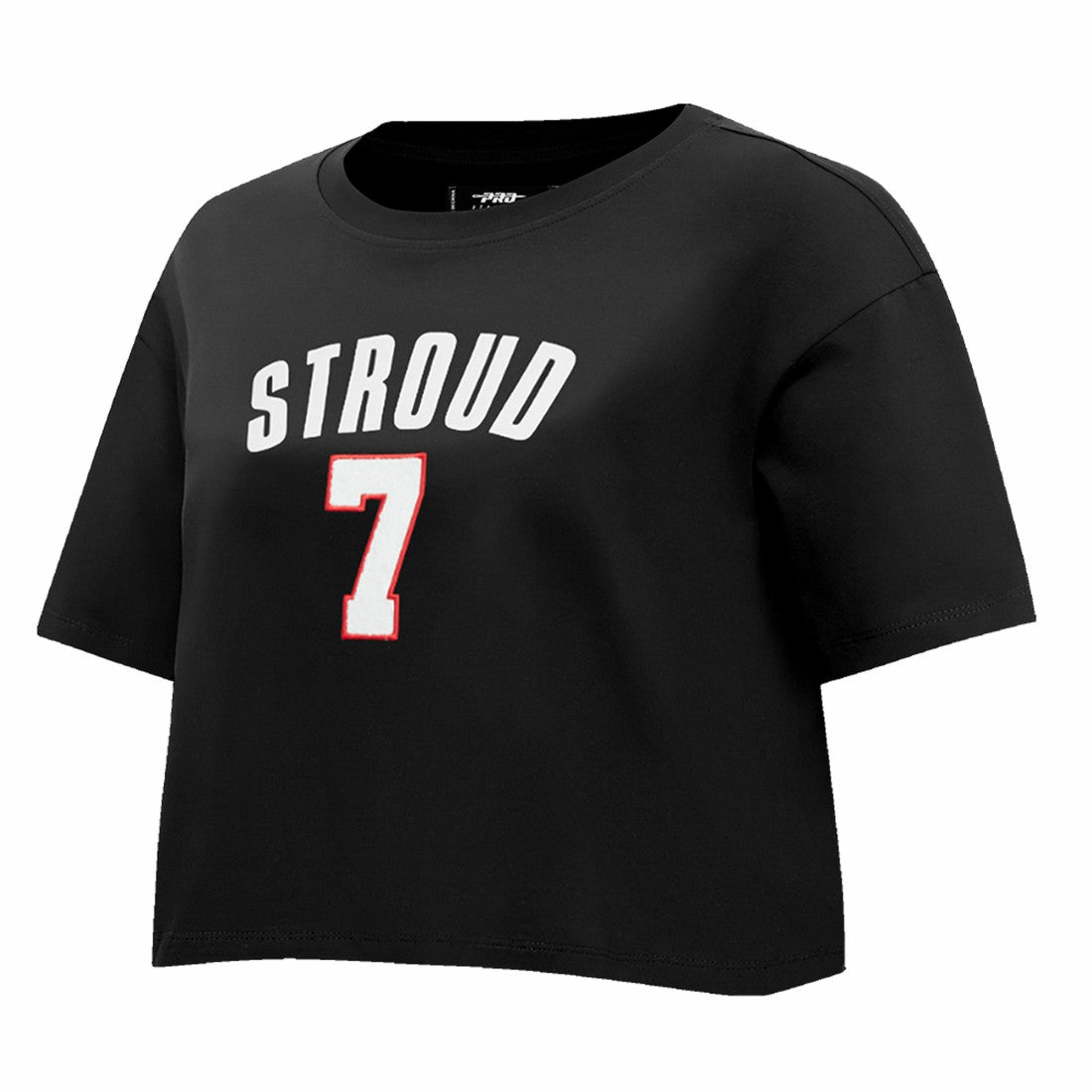 C.J. Stroud Houston Texans Pro Standard Women's Player Name & Number Cropped Boxy T-Shirt Black - NFL
