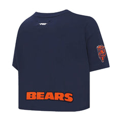 Caleb Williams Chicago Bears Pro Standard Women's Player Name & Number Cropped Boxy T-Shirt Navy - NFL