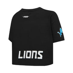 Amon-Ra St. Brown Detroit Lions Pro Standard Women's Player Name & Number Cropped Boxy T-Shirt Black - NFL