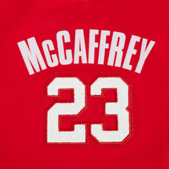 Christian McCaffrey San Francisco 49ers Pro Standard Women's Player Name & Number Cropped Boxy T-Shirt Scarlet - NFL
