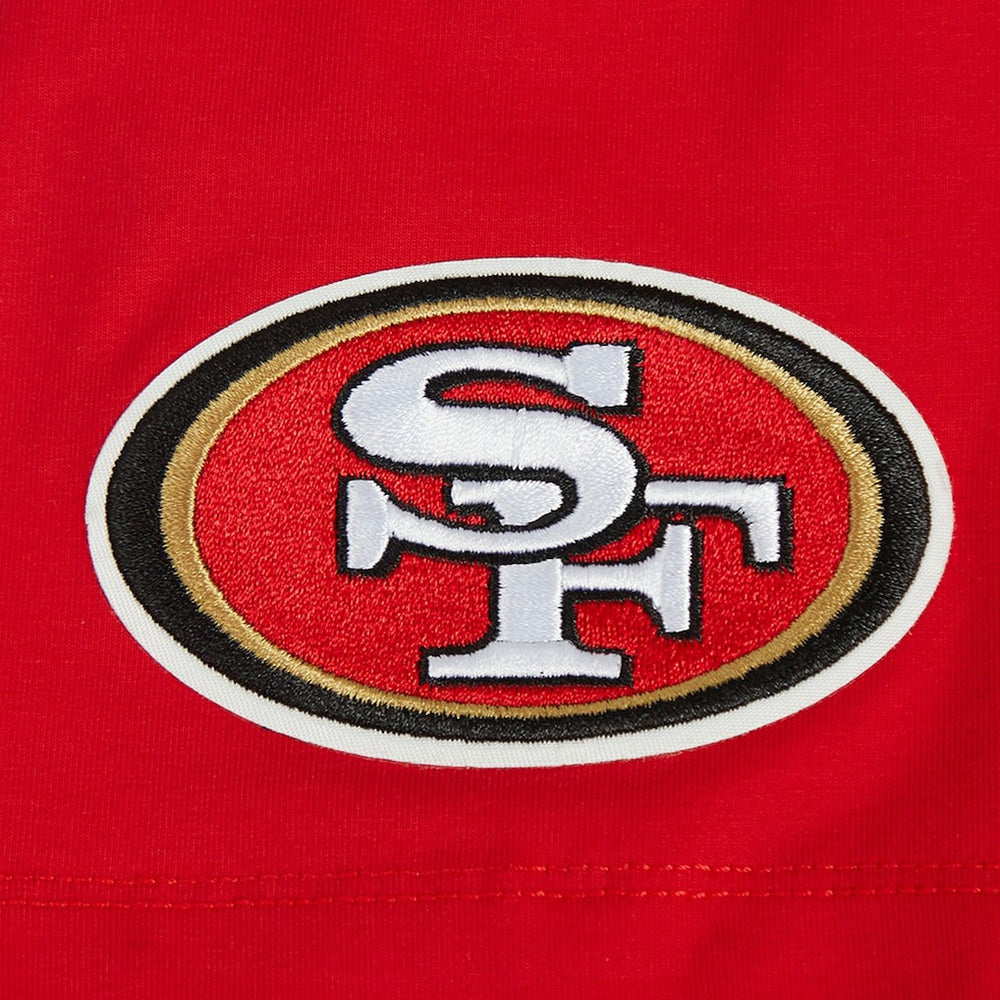 Christian McCaffrey San Francisco 49ers Pro Standard Women's Player Name & Number Cropped Boxy T-Shirt Scarlet - NFL