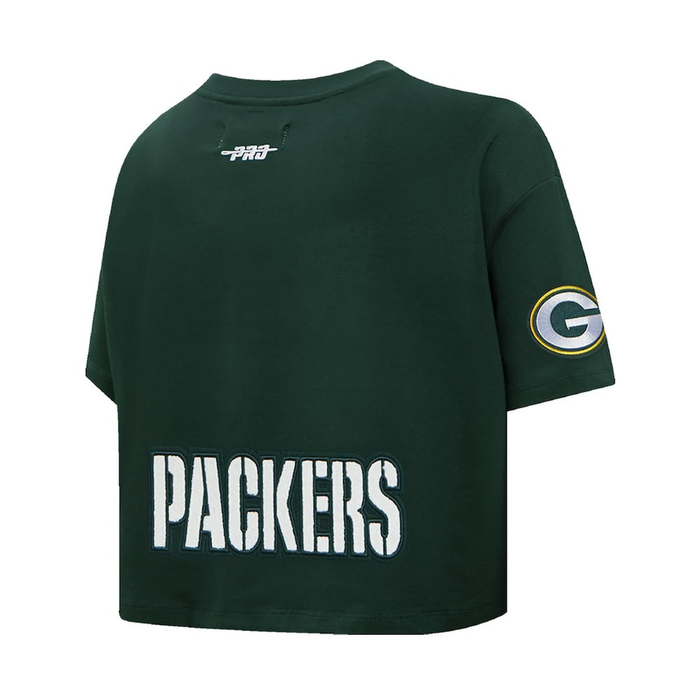 Jordan Love Green Bay Packers Pro Standard Women's Player Name & Number Cropped Boxy T-Shirt Green - NFL