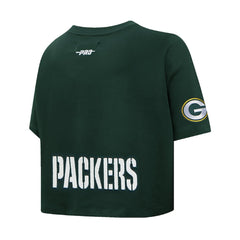 Jordan Love Green Bay Packers Pro Standard Women's Player Name & Number Cropped Boxy T-Shirt Green - NFL