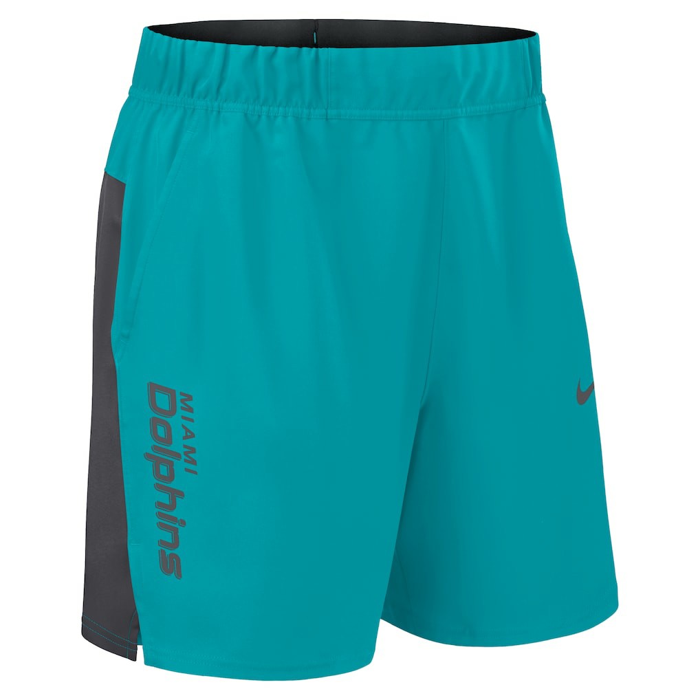 Miami Dolphins Woven Victory Dri-FIT Shorts Aqua - Nike