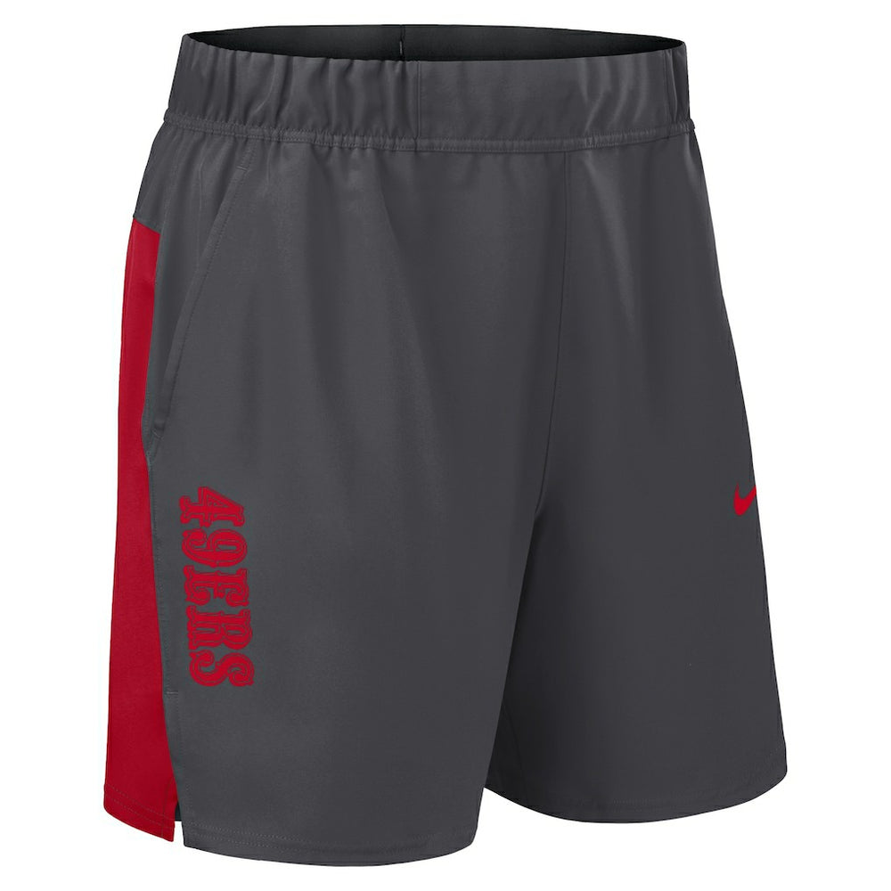 San Francisco 49ers Woven Victory Dri-FIT Shorts Gray - Nike