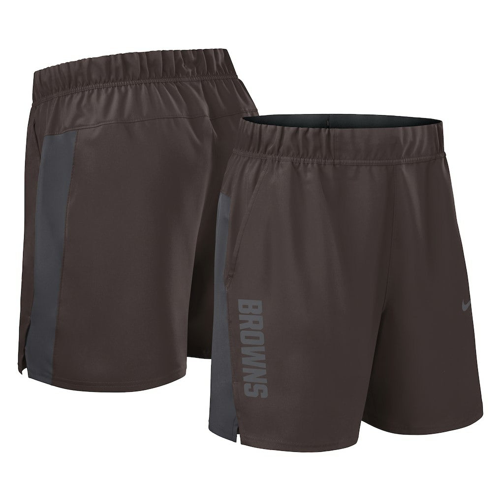 Cleveland Browns Woven Victory Dri-FIT Shorts Brown - Nike