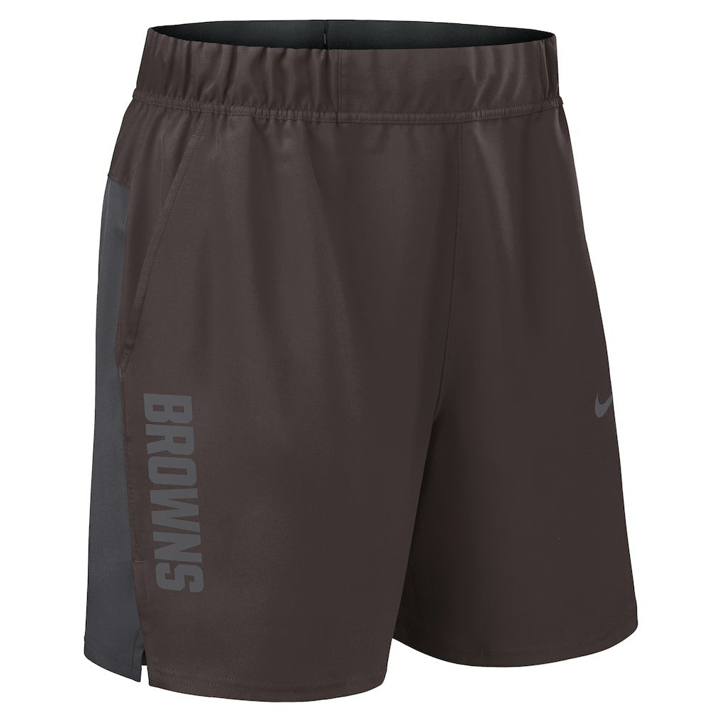 Cleveland Browns Woven Victory Dri-FIT Shorts Brown - Nike
