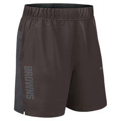 Cleveland Browns Woven Victory Dri-FIT Shorts Brown - Nike