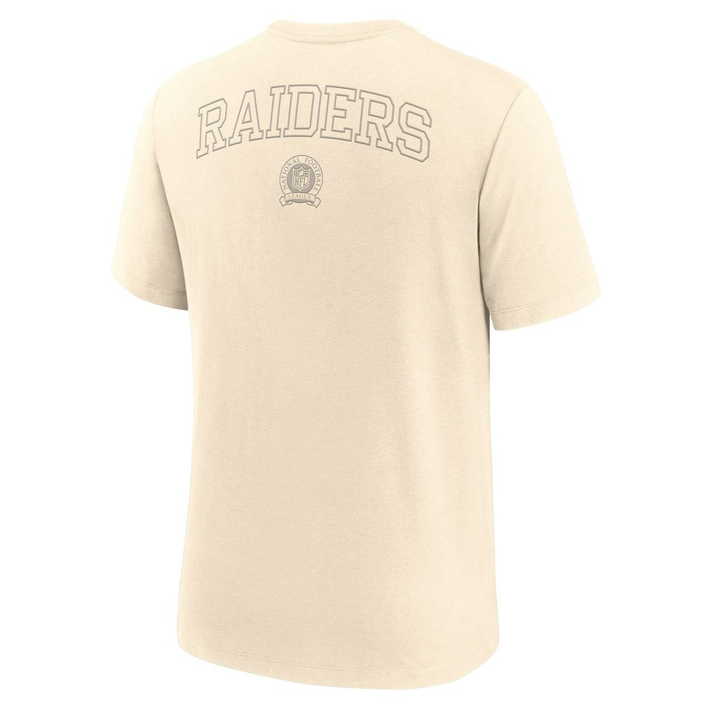 Las Vegas Raiders Glory Tri-Blend T-Shirt Cream - Nike