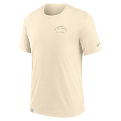 Los Angeles Chargers Glory Tri-Blend T-Shirt Cream - Nike