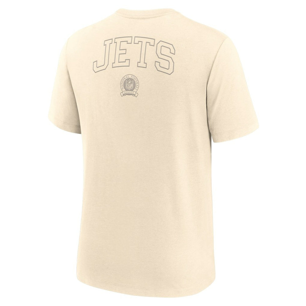 New York Jets Glory Tri-Blend T-Shirt Cream - Nike