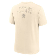 New York Jets Glory Tri-Blend T-Shirt Cream - Nike