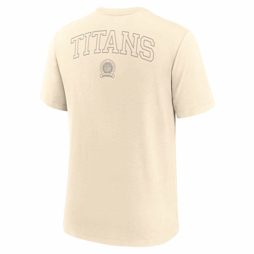 Tennessee Titans Glory Tri-Blend T-Shirt Cream - Nike
