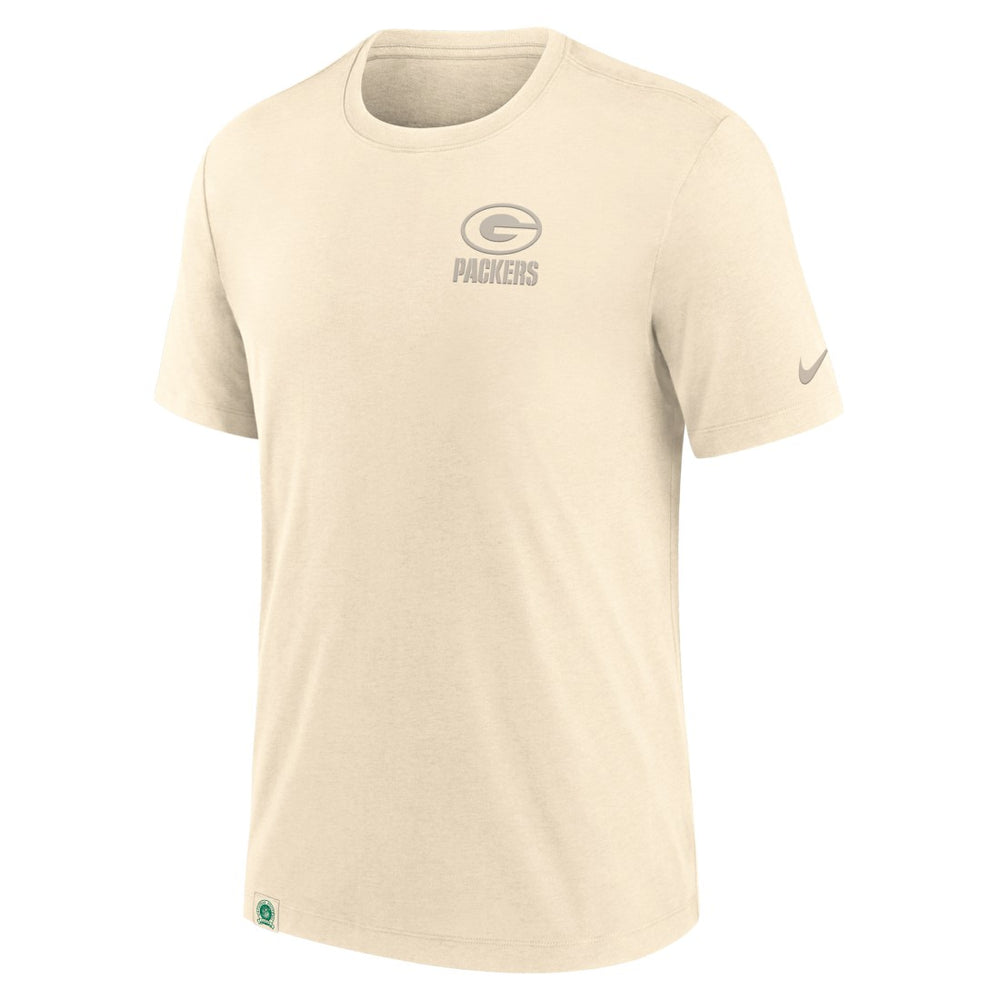 Green Bay Packers Glory Tri-Blend T-Shirt Cream - Nike