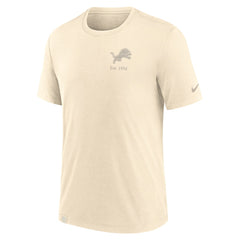 Detroit Lions Glory Tri-Blend T-Shirt Cream - Nike